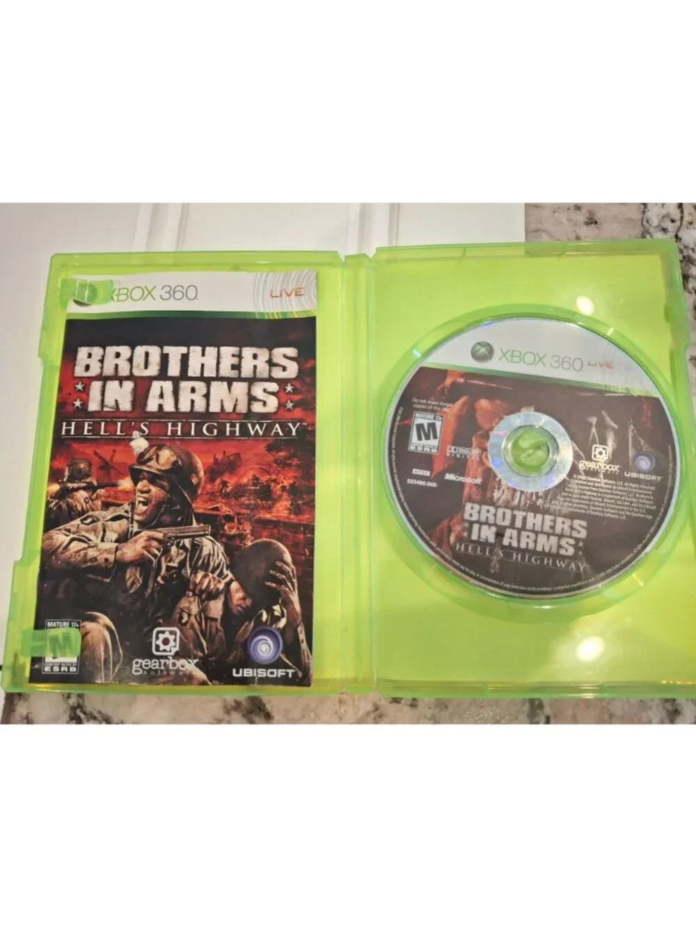 Brothers in Arms Hells Highway Xbox 360 CIB  2008 WWII Shooter Ubisoft Tested
